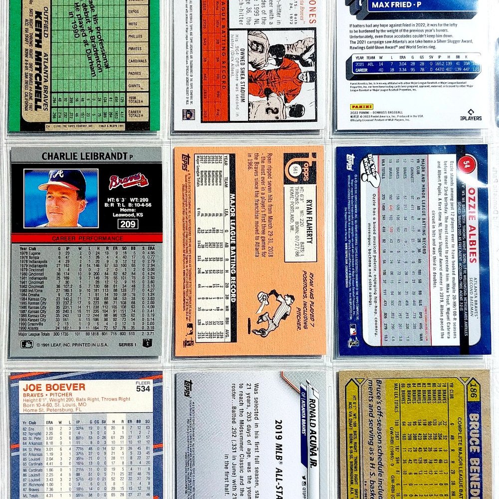 Atlanta Braves 46 Card Lot - BSBL [2_4] - Picture 9 of 13